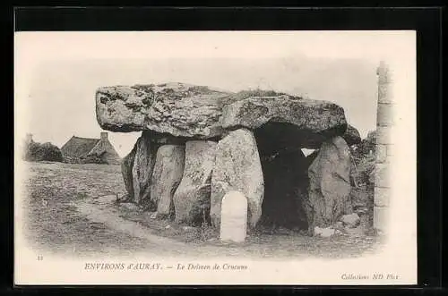 AK Auray, Le Dolmen de Crucuno, Ausgrabung