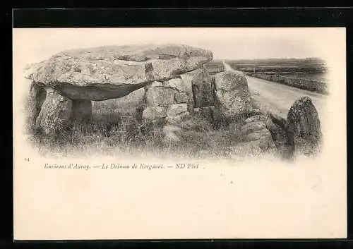 AK Kergavat, Le Dolmen, Ausgrabung