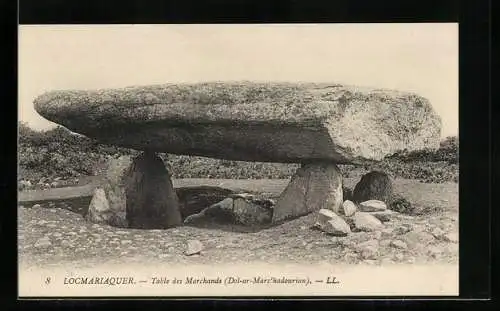 AK Locmariaquer, Table des Marchands, Ausgrabung