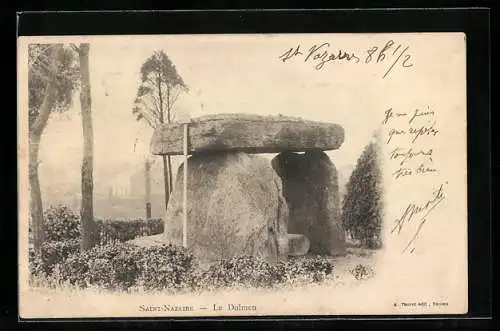 AK Saint-Nazaire, Le Dolmen, Ausgrabung