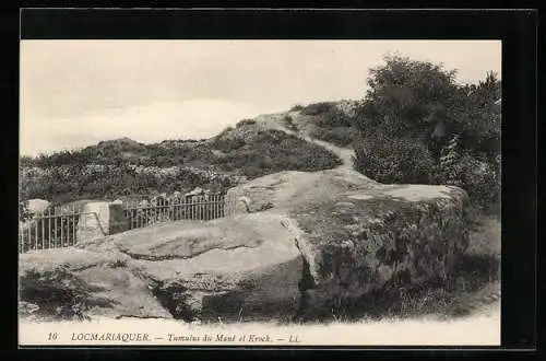 AK Locmariaquer, Tumulus du Mané el Krock, Ausgrabung