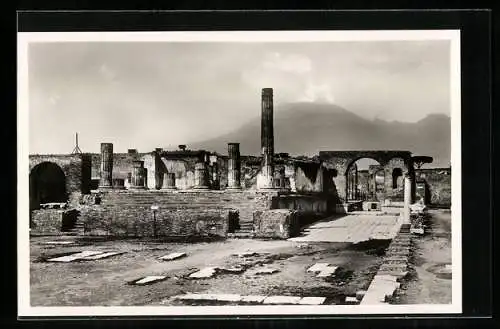 AK Pompei, Jupitertempel, Ausgrabung