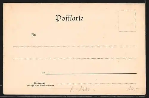 AK Wien, Der Park-Ring aus der Vogelschau mit Strassenbahnen