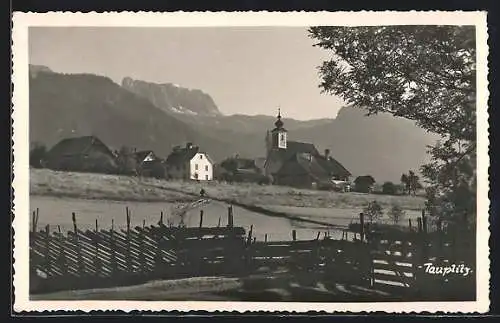 AK Bad Mitterndorf, Tauplitz mit Kirche