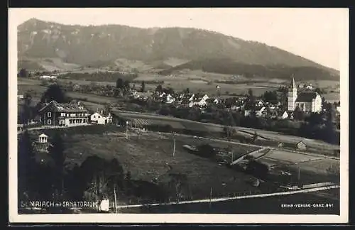 AK Semriach, Ortsansicht mit Sanatorium