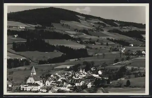 AK Semriach /Steiermark, Gesamtansicht aus der Vogelschau