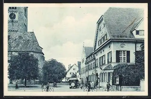 AK Obergünzburg /Bayr. Allgäu, Der Gasthof zum goldenen Hirschen