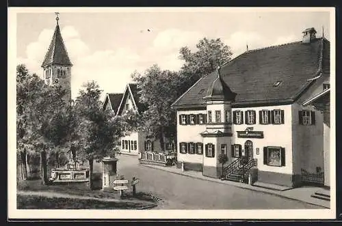 Künstler-AK sign. Hans Pernat: Peiting /Obby., Gasthaus zum Pinzger von Hans Kümmerle