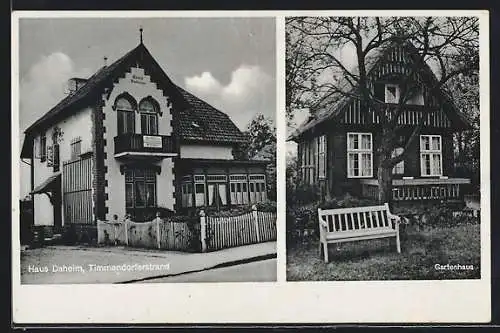 AK Timmendorferstrand, Pension Haus Daheim mit Gartenhaus