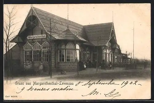 AK Levensau /Kiel, Gasthaus Margarethenthal C. Wöhlk