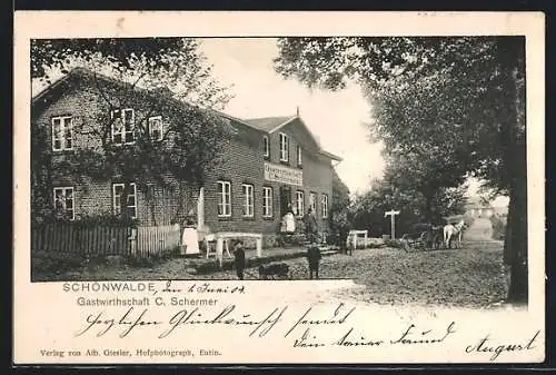 AK Schönwalde / Holstein, Gastwirtschaft C. Schermer