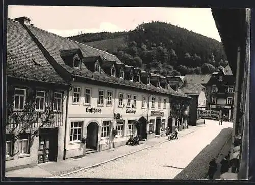 AK Leutenberg /Thür., Gasthaus Garküche und Gaststätte Weisses Lamm