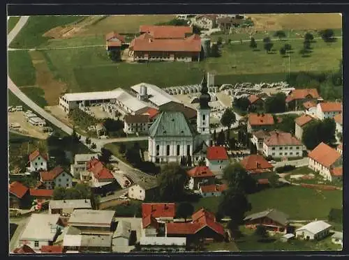 AK Kirchweidach, Ortsansicht mit Pfarrkirche St. Vitus