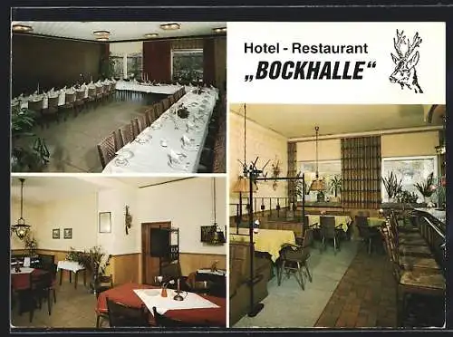 AK Dortmund, Hotel Bockhalle, versch. Ansichten