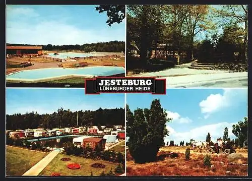 AK Jesteburg /Lüneburger Heide, Vier Ansichten aus dem Ort