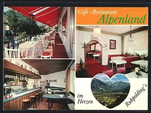 AK Ruhpolding /Obb., Cafè-Restaurant Alpenland