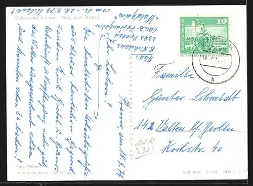 AK Prerow /Ostsee, Weg zum Strand