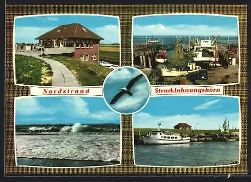 AK Nordstrand, Ansichten vom Hafen Strucklahnungshörn