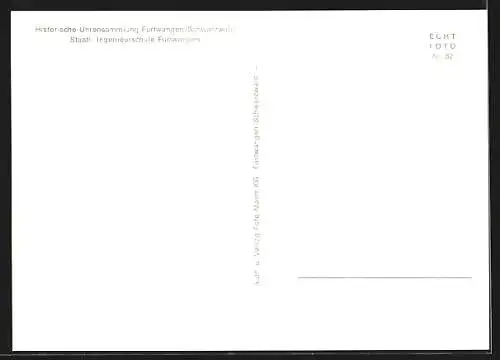 AK Furtwangen /Schwarzwald, Staatliche Ingenieurschule mit histor. Uhrensammlung