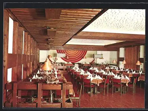 AK Bühlertal /Schwarzwald, Gastraum im Hotel Rebstock