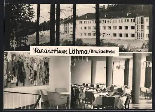 AK Löhma /Krs. Saalfeld, Sanatorium in drei Ansichten