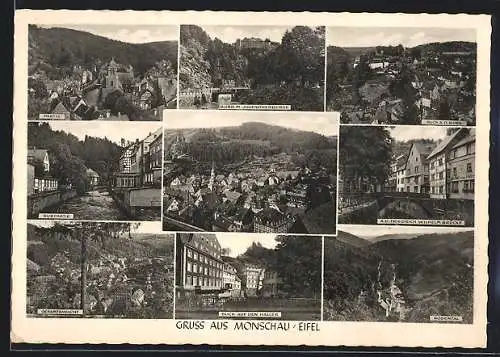 AK Monschau /Eifel, Nen Ansichten vom und aus der Stadt