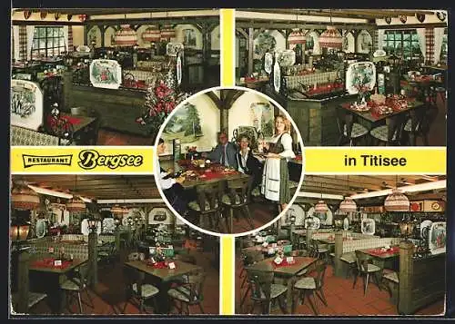 AK Titisee, Restaurant Bergsee in fünf Ansichten