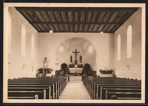 AK Winkels /Bad Kissingen, Kirche St. Bonifatius, Innenansicht