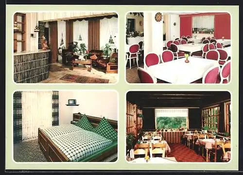 AK Nümbrecht, Hotel-Restaurant Spitzer in vier Ansichten