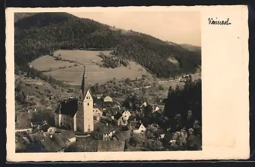 AK Kainach, Ortsansicht von einem Berg aus