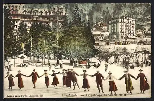 AK Les Avants, Le patinage du Grand Hôtel