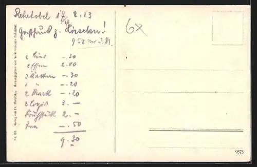 AK Rehetobel, Ortsansicht mit Alpstein