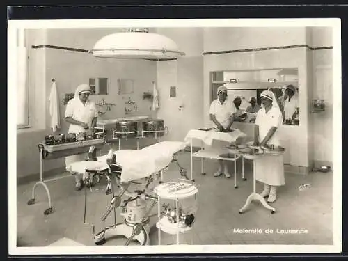 AK Lausanne, Krankenschwestern im Geburtszimmer
