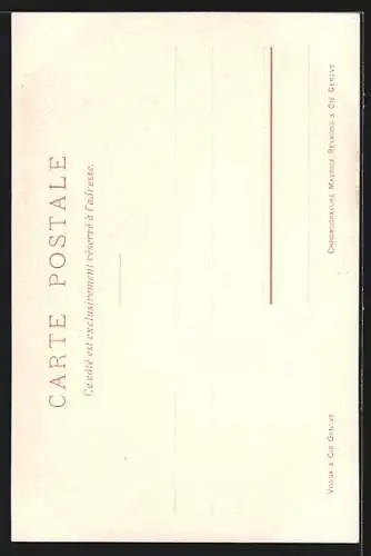 Lithographie Lucerne, Uferpartie