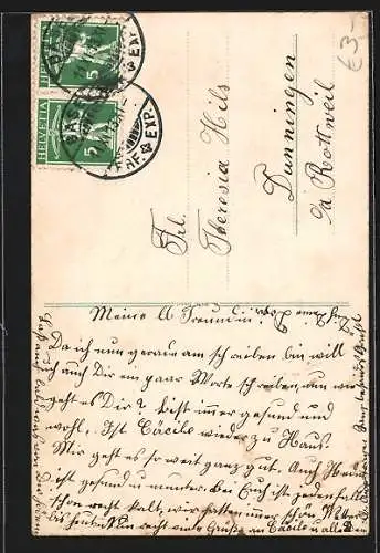 AK Basel, Blick auf die Pauluskirche