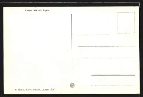 AK Luzern, Teilansicht mit Kirche, Bergpanorama mit Tödi, Rosstock und Rigi-Dossen