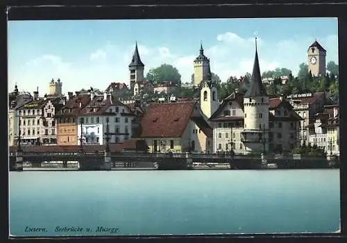 AK Luzern, Seebrücke und Musegg