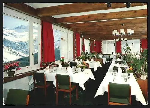 AK Arosa, Hotel Hohe Promenade, Speisesaal, Innenansicht