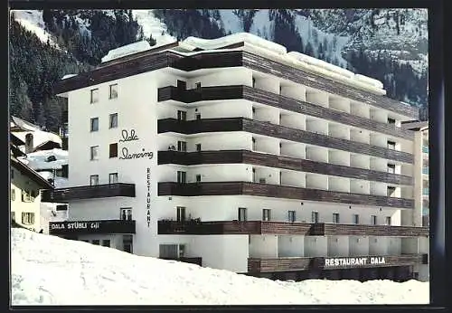 AK Leukerbad, Hotel Restaurant Dala Fam. M. Loretan im Schnee