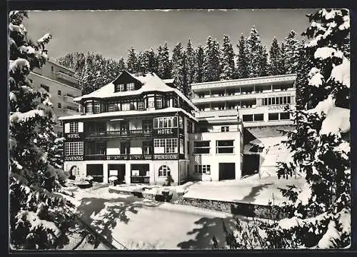 AK Arosa, Hotel Streiff-Juventas im Schnee