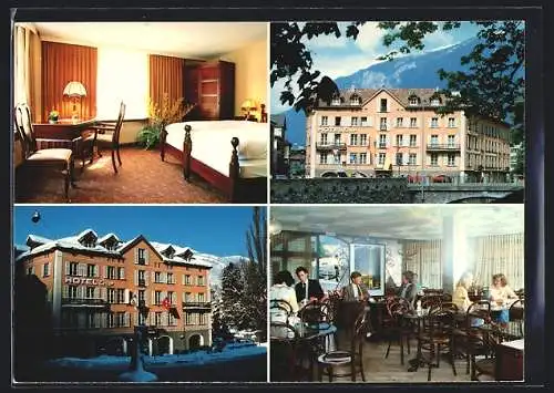 AK Chur, Hotel Chur, Welschdörfli 2, Innenansichten