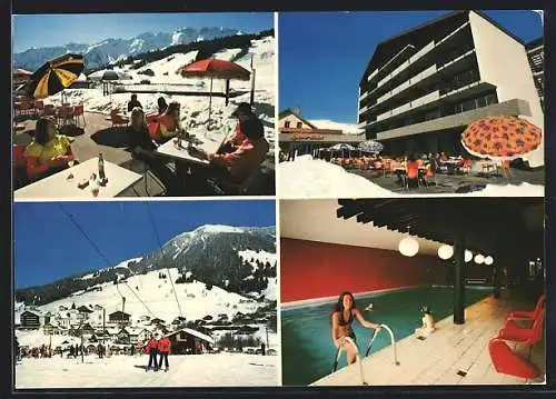 AK Sörenberg, Panorama-Sport Hotel, Innenansicht Schwimmbecken, Terrasse