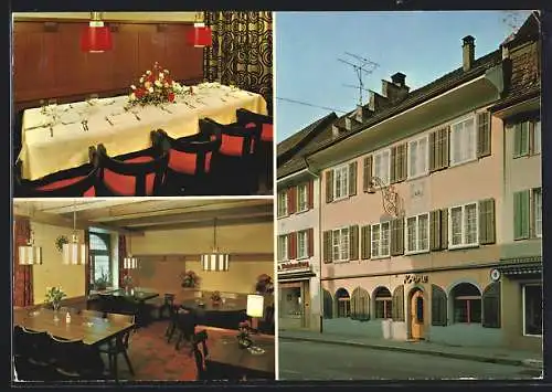 AK Zurzach, Hotel Krone, Innenansichten