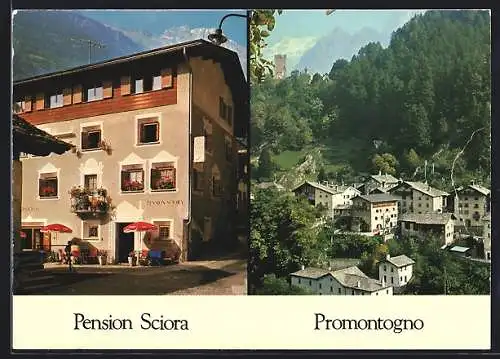 AK Promontogno, Pension Sciora, Teilansicht