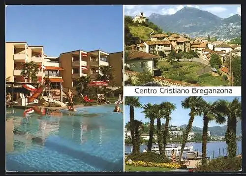 AK Breganzona /Lugano, Centro Cristiano, Via Camera, Panorama