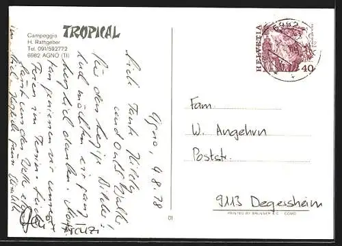 AK Agno, Campeggio Tropical H. Rathgeber, Mehrfachansicht
