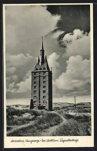 AK Wangerooge, Westturm mit Dünen, Jugendherberge