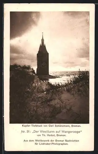 AK Wangerooge, Blick nach dem Westturm