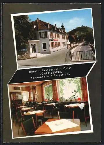 AK Heppenheim /Bergstrasse, Hotel-Restaurant Schlossberg Hollert