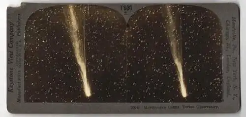 Stereo-Fotografie Keystone View Co., Meadville, Morehouse Comet by Yerkes Oberservatory